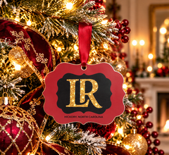 Lenoir-Rhyne Christmas Ornament | LR Bears Alumni Gift – Pre-Order - Sable & Red