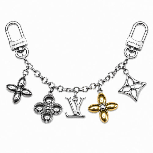 Louis Vuitton Spring Street Chain Bag Charm in Silver with Gold Accent - Sable & Red