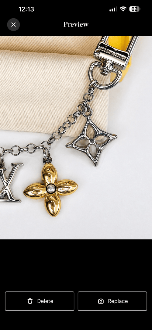 Louis Vuitton Spring Street Chain Bag Charm in Silver with Gold Accent - Sable & Red