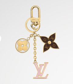 Louis Vuitton Spring Street Pink Enamel & Gold Bag Charm & Key Holder M01187 - Sable & Red
