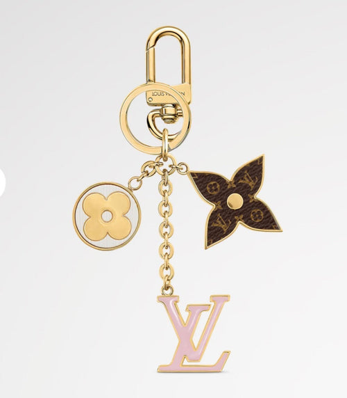 Louis Vuitton Spring Street Pink Enamel & Gold Bag Charm & Key Holder M01187 - Sable & Red