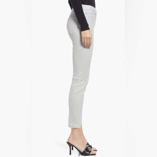 NORDSTROM AG Farrah Skinny Ankle Jeans Luminous Fade to Grey SZ 24 High-Rise NWT - Sable & Red