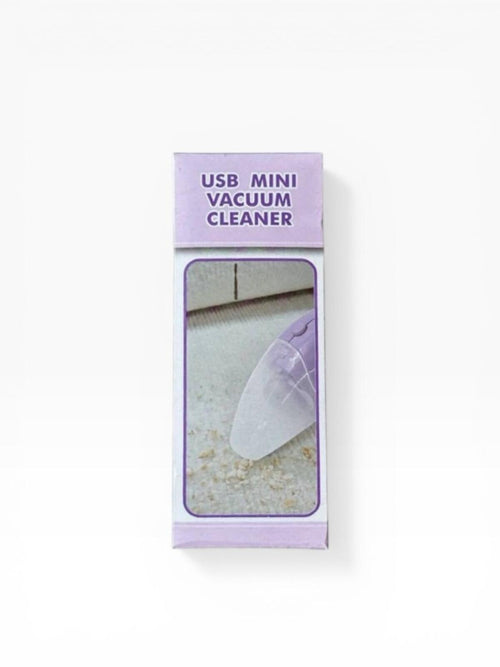 Portable USB Handheld Mini Vacuum Cleaner in Light Purple • Great for Desktop! - Sable & Red