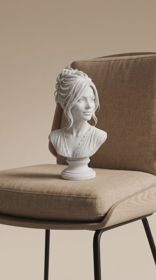 Custom Photo to 3D Bust Sculpture – Personalized Keepsake