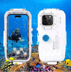 PULUZ 130ft Underwater iPhone Waterproof Diving Case PU9116W - Sable & Red