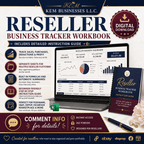 Reseller Business Tracker Workbook + Step-by-Step Instruction Guide | Digital Download - Sable & Red