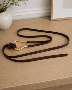 REVOLVE Loop Belt in Brown NEW - Sable & Red