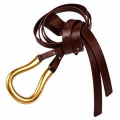 REVOLVE Loop Belt in Brown NEW - Sable & Red