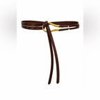 REVOLVE Loop Belt in Brown NEW - Sable & Red