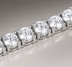 Sable & Red Round-Cut Crystal Classic Tennis Bracelet - Sable & Red