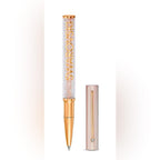 Swarovski Crystal Pen Black Ink Ballpoint Sparkling REAL Authentic Crystals - Sable & Red