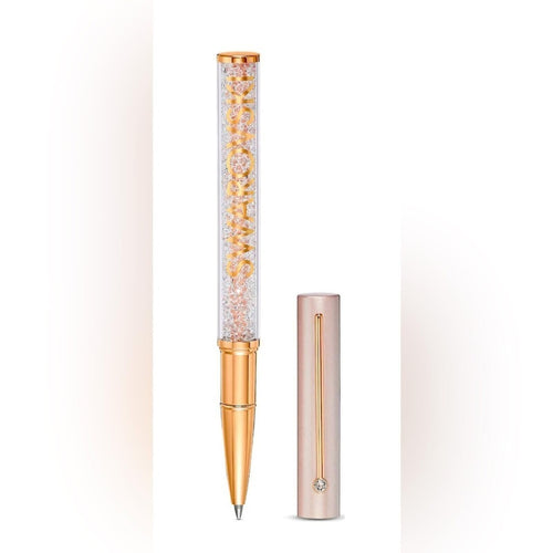 Swarovski Crystal Pen Black Ink Ballpoint Sparkling REAL Authentic Crystals - Sable & Red