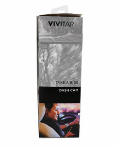 Vivitar HD Dash Cam New Unopened in Box with Suction Cup Mount - Sable & Red
