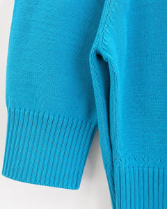 Wet Seal Turquoise Cropped V-Neck Cardigan - Sable & Red