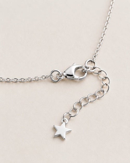 Witchy Black Cat Broom & Star Stainless Steel Necklace - Sable & Red